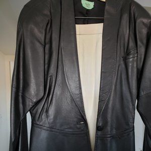 Bally - Black Jacket & Cream Skirt (Leather Set)